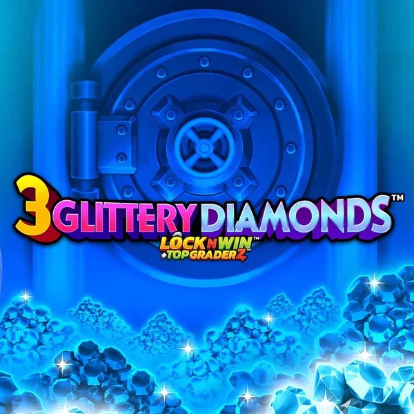 3 Glittery Diamonds game by PearFiction Studios – logo hosted on Catspins Casino