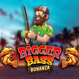 Official Slots logo: Bigger Bass Bonanza by Pragmatic Play at Catspins Casino