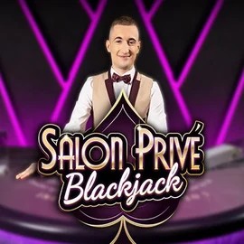 Blackjack Salon Privé slot logo by Ezugi at Catspins Casino