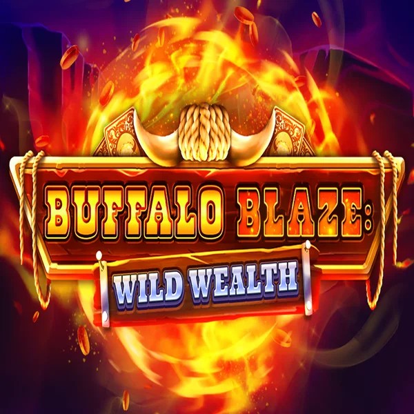 Buffalo Blaze Wild Wealth by OctoPlay, showcased at catsspinscasino.com – game logo