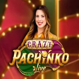 Crazy Pachinko logo by Evolution at Catspins Casino