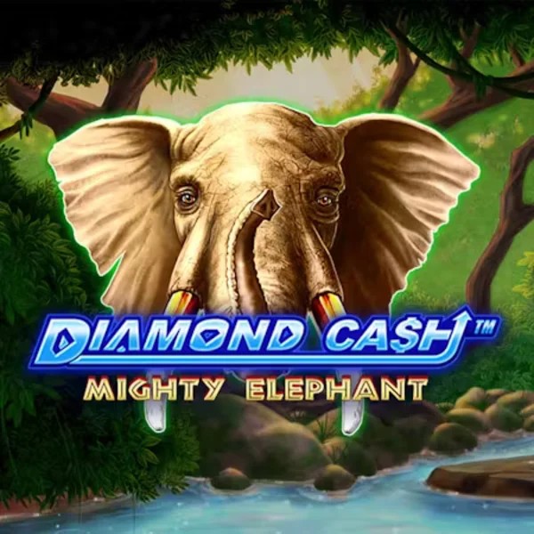 Diamond Cash Mighty Elephant slot visual from Greentube available on catsspinscasino.com