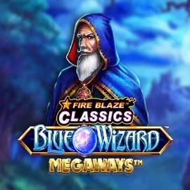 Fire Blaze Blue Wizard Megaways casino game by Rarestone Gaming – featured logo at Catspins Casino