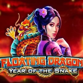 Floating Dragon Year of the Snake by Pragmatic Play, showcased at catsspinscasino.com – game logo