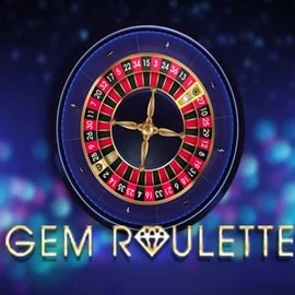 Gem Roulette online game logo by iSoftBet on catsspinscasino.com