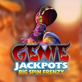 Official Jackpots logo: Genie Jackpots: Big Spin Frenzy by Blueprint Gaming at Catspins Casino