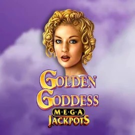 Golden Goddess Megajackpots online game logo by IGT on catsspinscasino.com