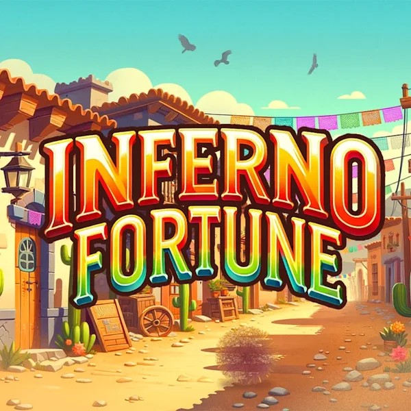 Inferno Fortune online game logo by Atomic Slot Lab on catsspinscasino.com