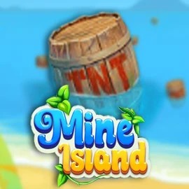 Mine Island online game logo by SmartSoft on catsspinscasino.com