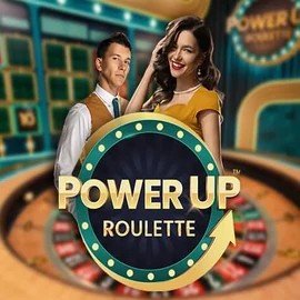 PowerUP Roulette logo – Live Casino by Pragmatic Play at Catspins Casino