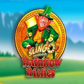 Slingo Rainbow Riches slot icon by Gaming Realms, available at Catspins Casino