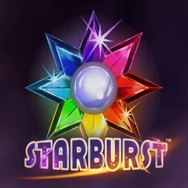 Starburst logo by NetEnt at Catspins Casino